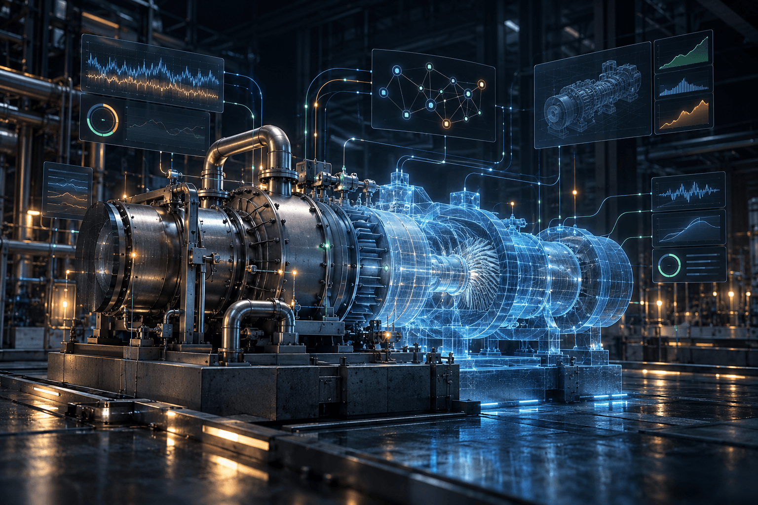 AI-powered digital twin platform concept interface