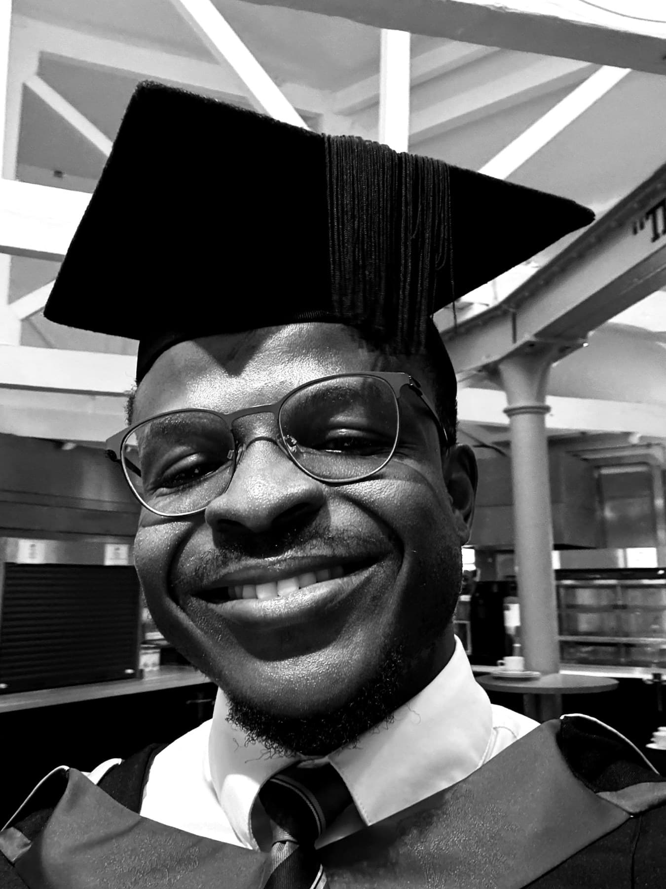 Sam Oluwadare in an editorial portrait